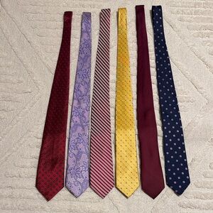 Men’s Silk Necktie Bundle of 6
